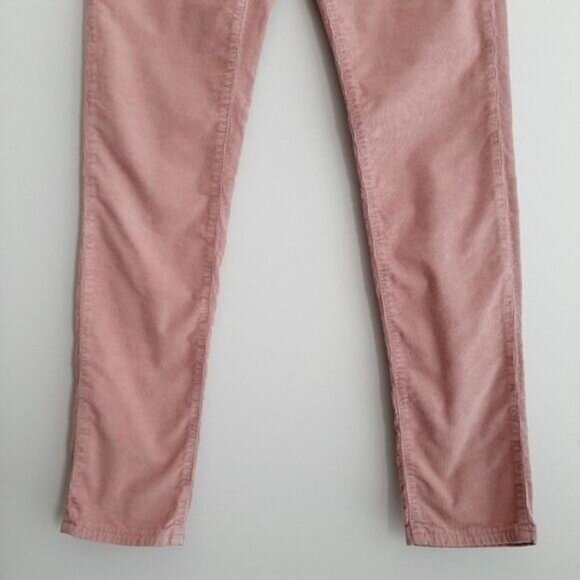 NICE THINGS Corduroy Skinny Pants Pink Sz S - Picture 4 of 10